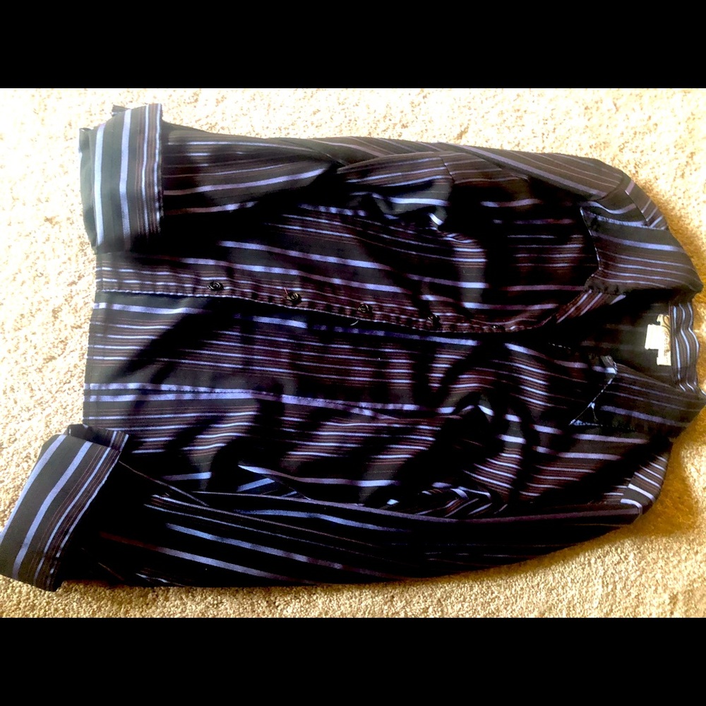 Women’s fitted blouse, roll-cuffed sleeves, Large